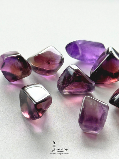Natural Ametrine Pocket Stone Value Pack – 8 Pieces, 66g