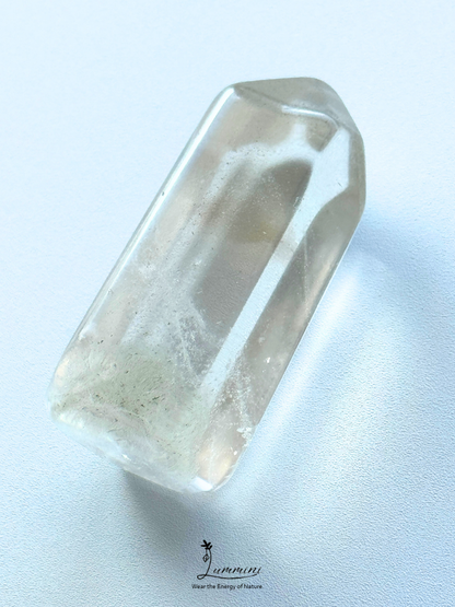 Natural Faint Mountain-Shaped Phantom Quartz Mini Tower – 30g, 45mm
