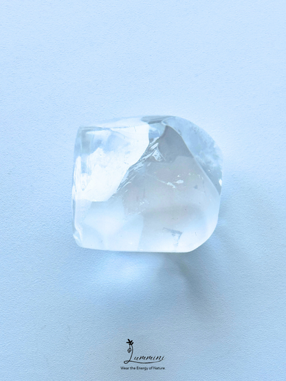 Natural White Phantom Quartz Freeform, Snowy Mountain – 29g, 30mm
