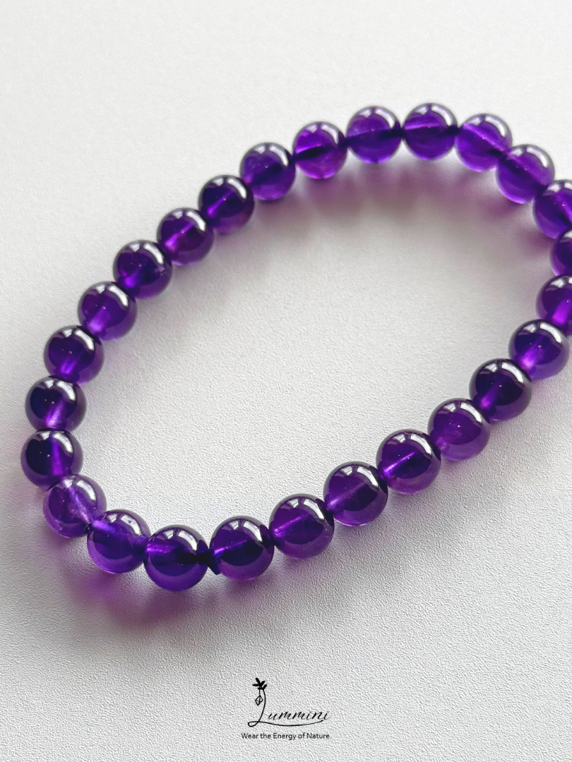 AAA+ Genuine Uruguayan Amethyst Bracelet – 7.5mm