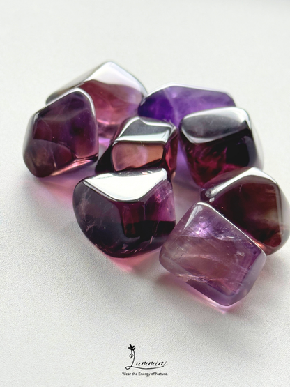 Natural Ametrine Pocket Stone Value Pack – 8 Pieces, 66g