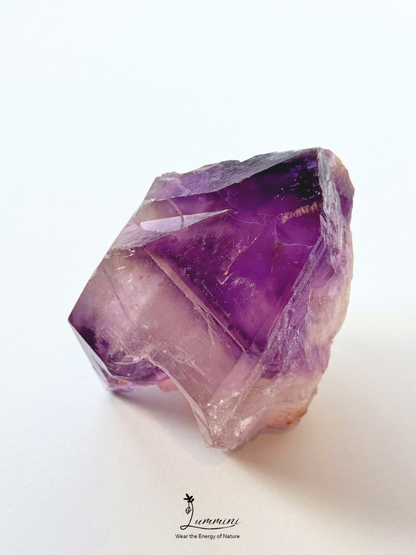 Natural Brazil Amethyst Castle Formation Display Specimen with Record Keeper & Akashic Lines