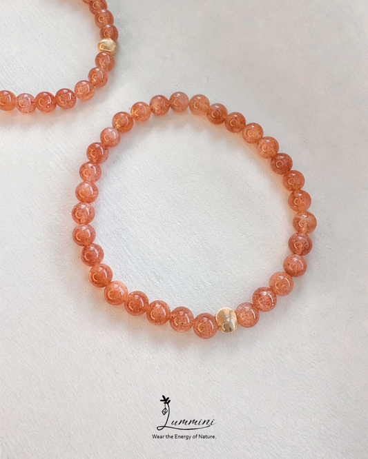 Sunstone Bracelet · Warm Glow & Positive Energy · 5.5mm