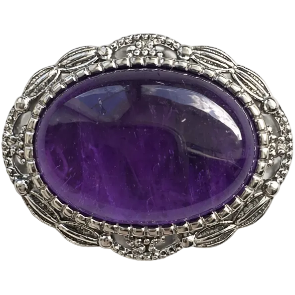 Amethyst in Vintage Frame