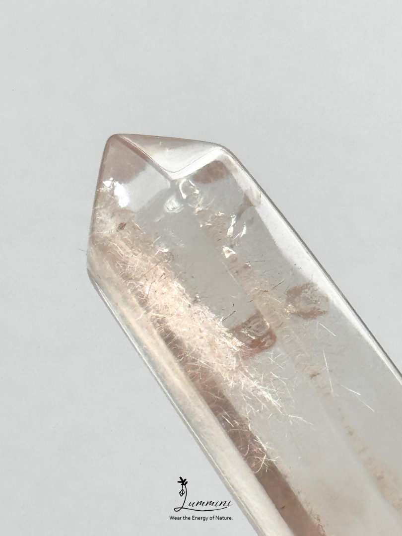 Natural Double-Terminated Rabbit Hair Quartz Crystal - 18g
