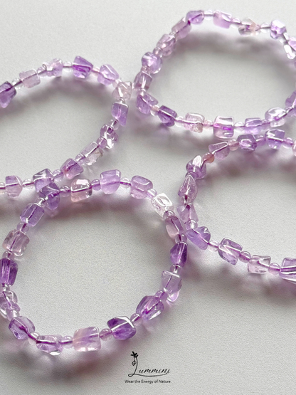 Natural Amethyst Nugget Bracelet Value Pack – Set of 4