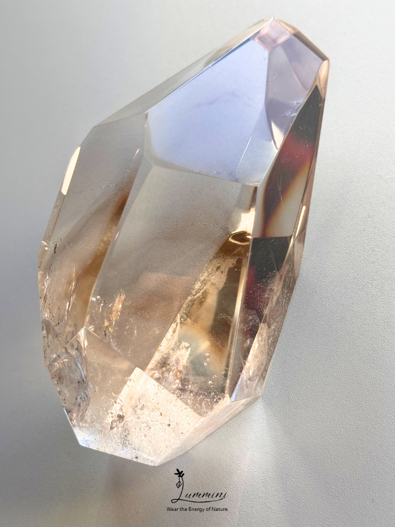 Large AAA Natural Smoky Quartz Freeform Display Stone – Multi-Faceted Hand Cut – 300g, 97mm
