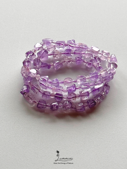 Natural Amethyst Nugget Bracelet Value Pack – Set of 4