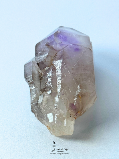 Natural Madagascar Amethyst Skeletal Quartz Raw Crystal – 97g, 78mm