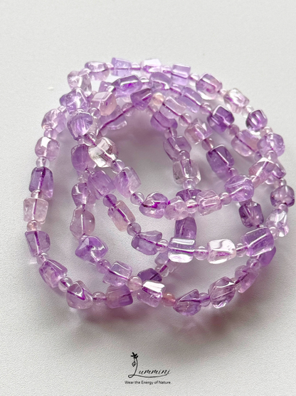 Natural Amethyst Nugget Bracelet Value Pack – Set of 4