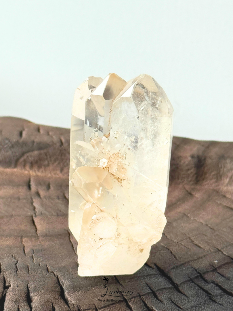 Natural Clear Quartz Triple Point Crystal Cluster – 68g, 60mm, One of a Kind, Naturally Formed