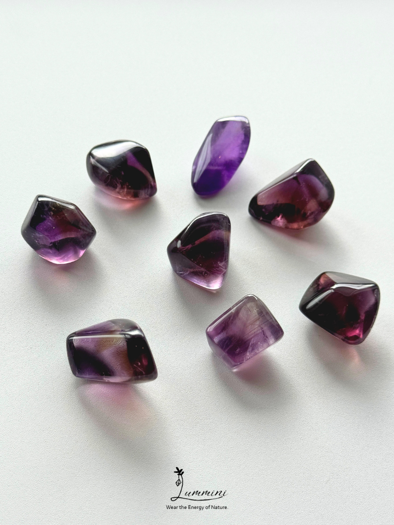 Natural Ametrine Pocket Stone Value Pack – 8 Pieces, 66g