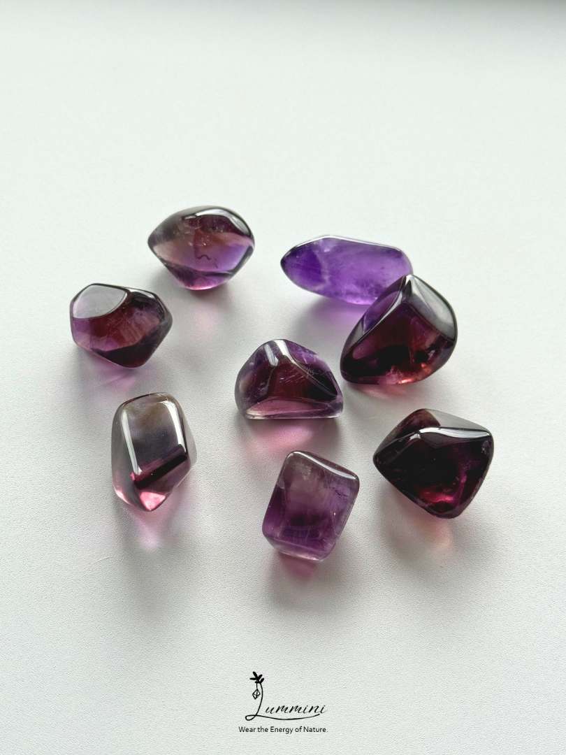 Natural Ametrine Pocket Stone Value Pack – 8 Pieces, 66g