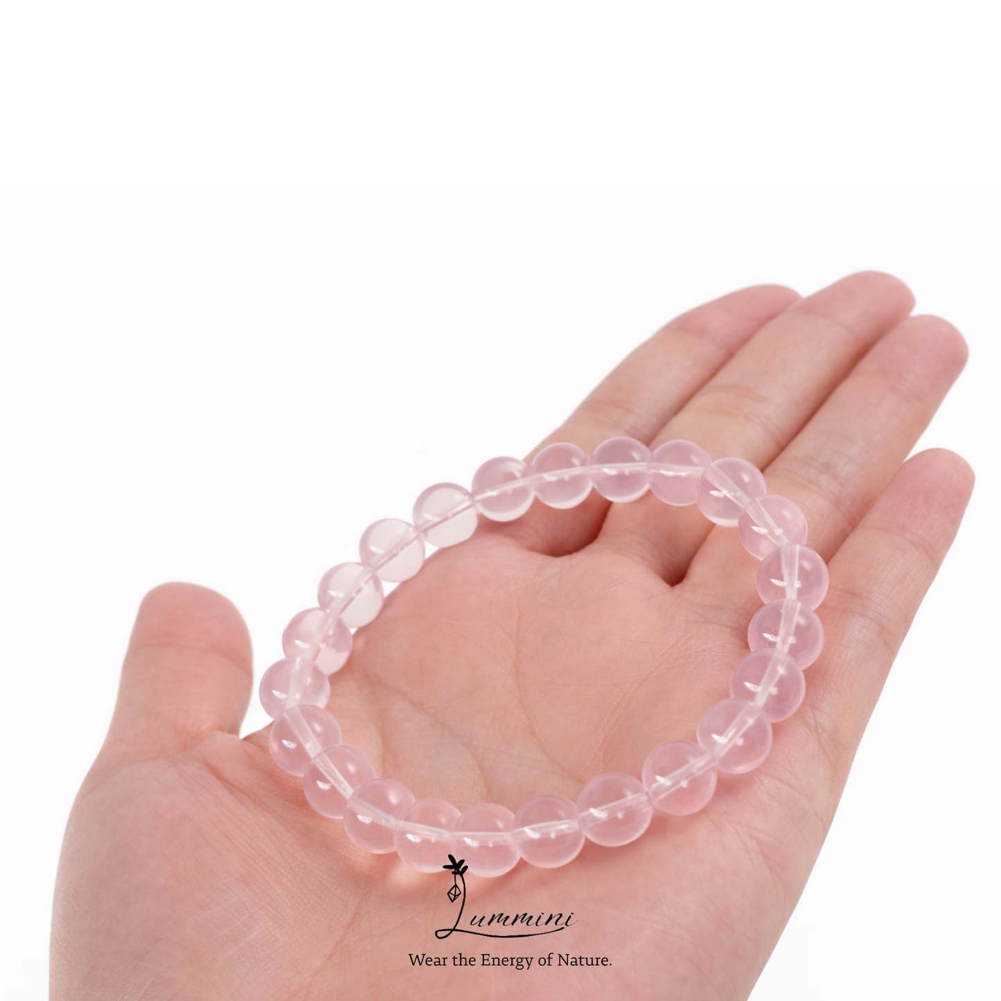 Rose Quartz Bracelet · Gentle Love Energy · 7mm / 9mm