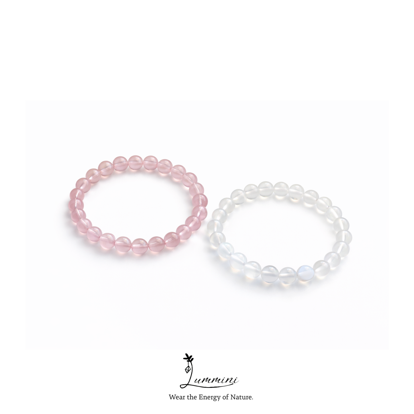 Blue Moonstone Bracelet 8mm - Lummini