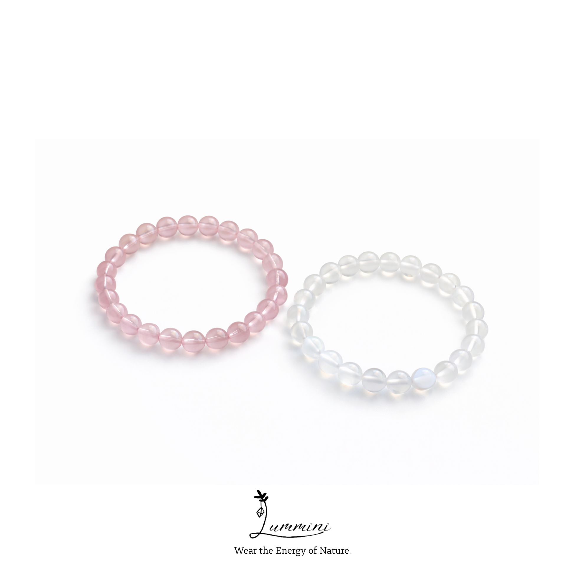Blue Moonstone Bracelet 8mm - Lummini