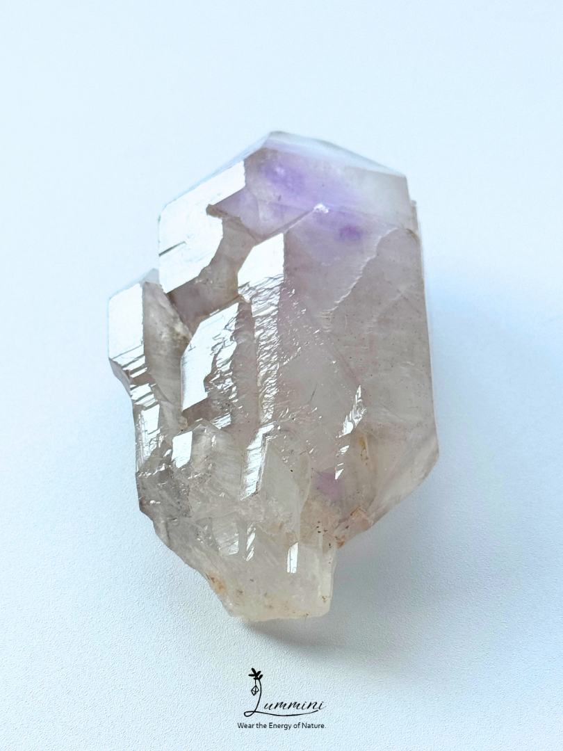 Natural Madagascar Amethyst Skeletal Quartz Raw Crystal – 97g, 78mm