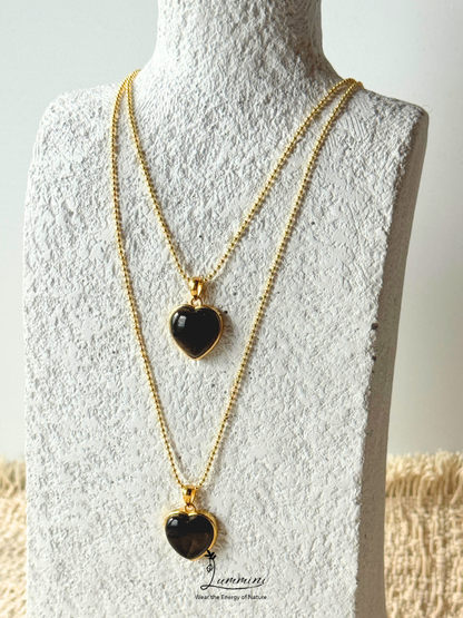 Natural Starry Elestial Quartz Heliolite Black Sun Stone Pendant Necklace – 925 Silver - choose your piece, Gift Ready, Crystal Jewellery