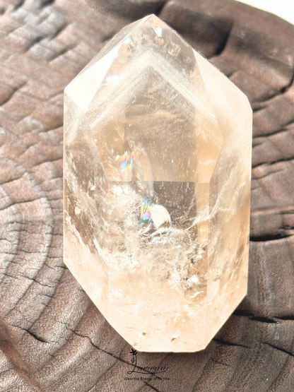 Natural Brazilian Smoky Quartz Phantom Quartz Tower – Hidden Mountain Formation – 280g, 8.7cm