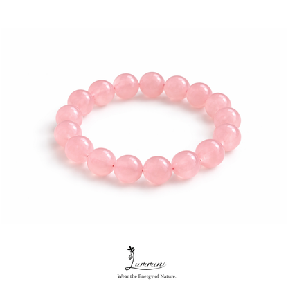 Madagascar Rose Quartz Bracelet · Soft Love Energy · 9mm / 14mm