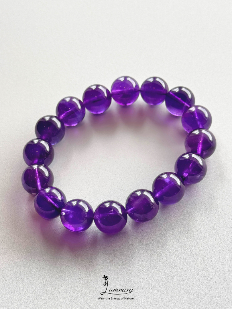 AAA+ Genuine Uruguayan Amethyst Statement Bracelet – 13.5mm