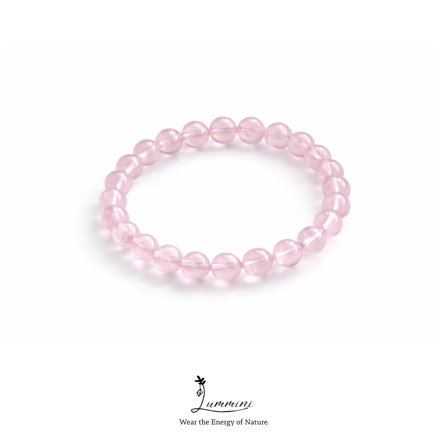 Rose Quartz Bracelet · Gentle Love Energy · 7mm / 9mm