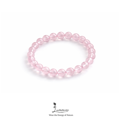 Rose Quartz Bracelet · Gentle Love Energy · 7mm / 9mm
