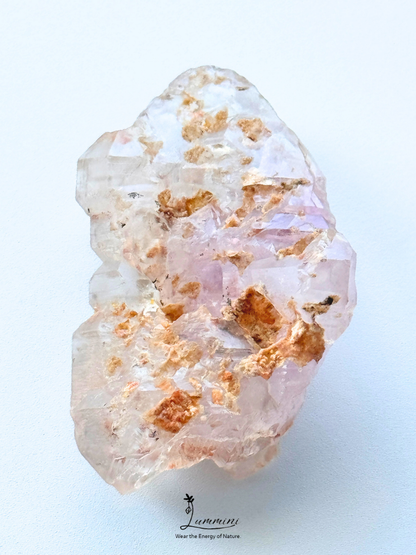 Natural Madagascar Amethyst Skeletal Quartz with Yellow Clay – 61g, 67.5mm