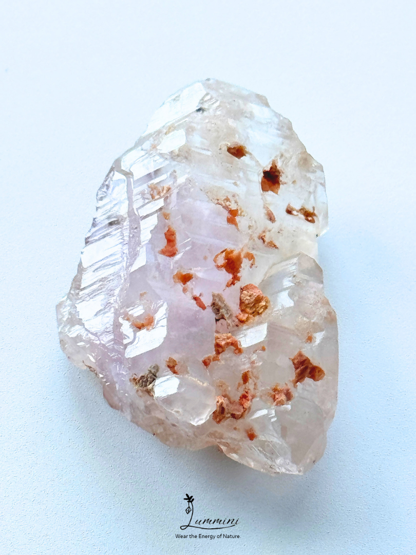 Natural Madagascar Amethyst Skeletal Quartz with Yellow Clay – 61g, 67.5mm