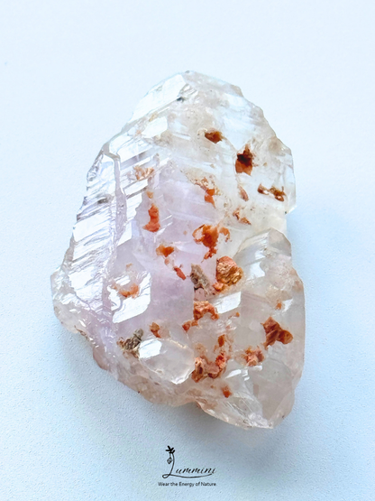 Natural Madagascar Amethyst Skeletal Quartz with Yellow Clay – 61g, 67.5mm