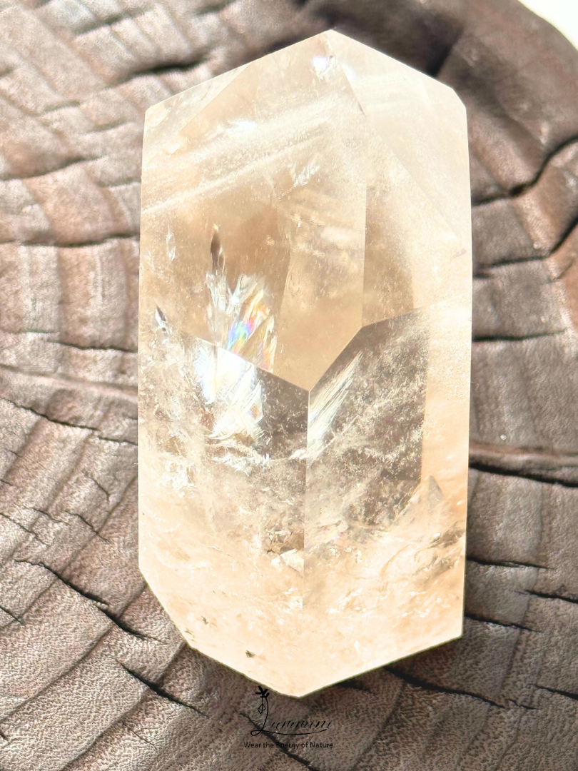 Natural Brazilian Smoky Quartz Phantom Quartz Tower – Hidden Mountain Formation – 280g, 8.7cm