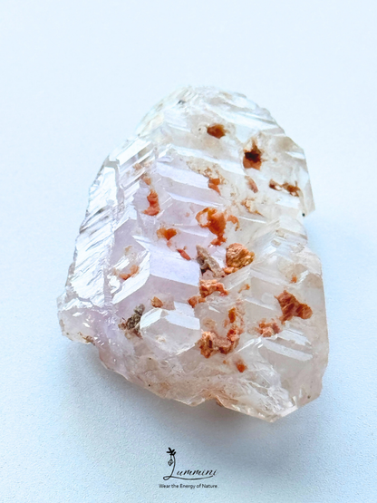 Natural Madagascar Amethyst Skeletal Quartz with Yellow Clay – 61g, 67.5mm