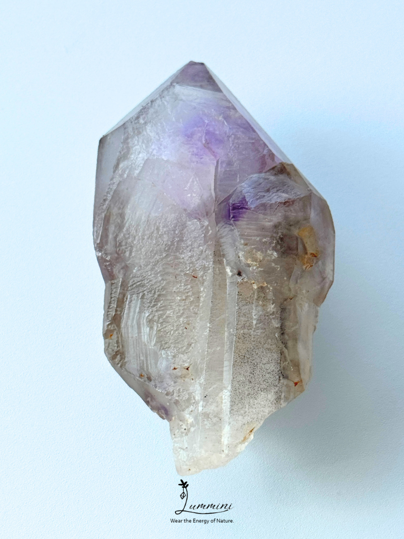 Natural Madagascar Amethyst Skeletal Quartz Raw Crystal – 97g, 78mm