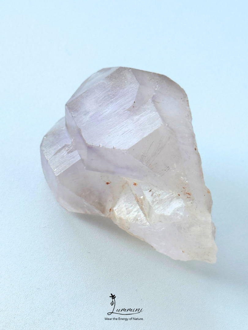 Natural Madagascar Amethyst Skeletal Quartz Double Point – 80g, 62mm