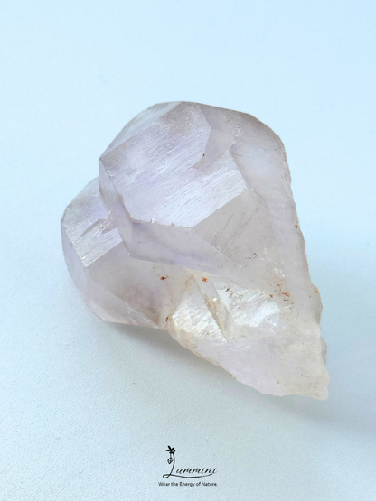 Natural Madagascar Amethyst Skeletal Quartz Double Point – 80g, 62mm