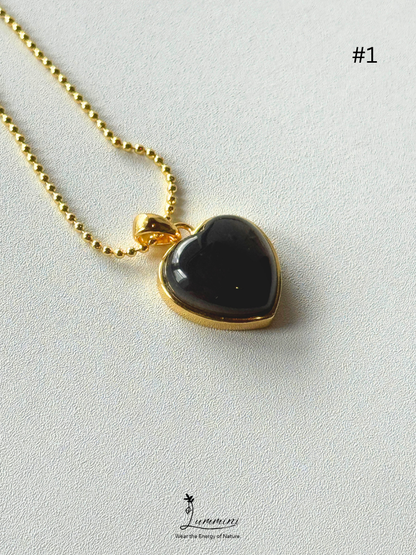 Natural Starry Elestial Quartz Heliolite Black Sun Stone Pendant Necklace – 925 Silver - choose your piece, Gift Ready, Crystal Jewellery