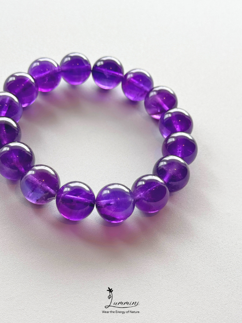 AAA+ Genuine Uruguayan Amethyst Statement Bracelet – 13.5mm
