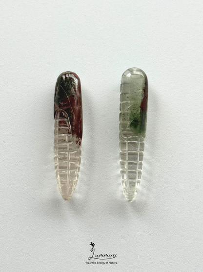 Natural Garden Quartz Corn Pendant – Choose Your Piece – V-Drilled