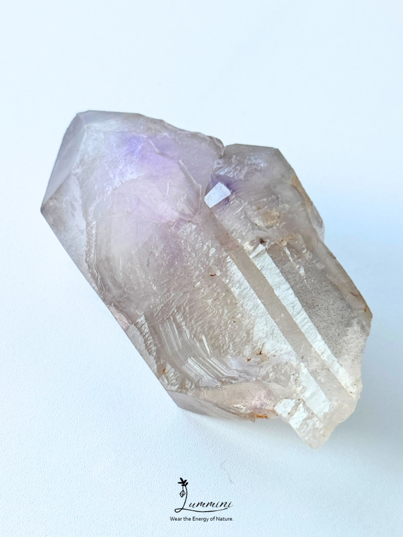 Natural Madagascar Amethyst Skeletal Quartz Raw Crystal – 97g, 78mm