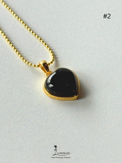 Natural Starry Elestial Quartz Heliolite Black Sun Stone Pendant Necklace – 925 Silver - choose your piece, Gift Ready, Crystal Jewellery