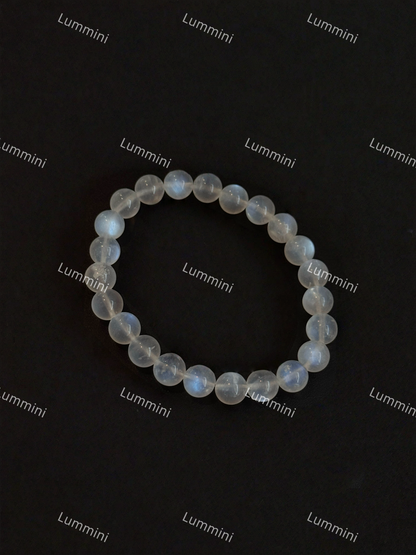 Blue Moonstone Bracelet · Intuition & Calm Energy · 7mm / 8mm