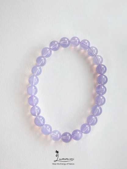 Lavender Quartz Bracelet · Soft Calm & Healing Energy · 7.5mm