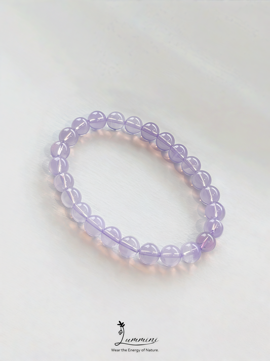 Lavender Quartz Bracelet · Soft Calm & Healing Energy · 7.5mm