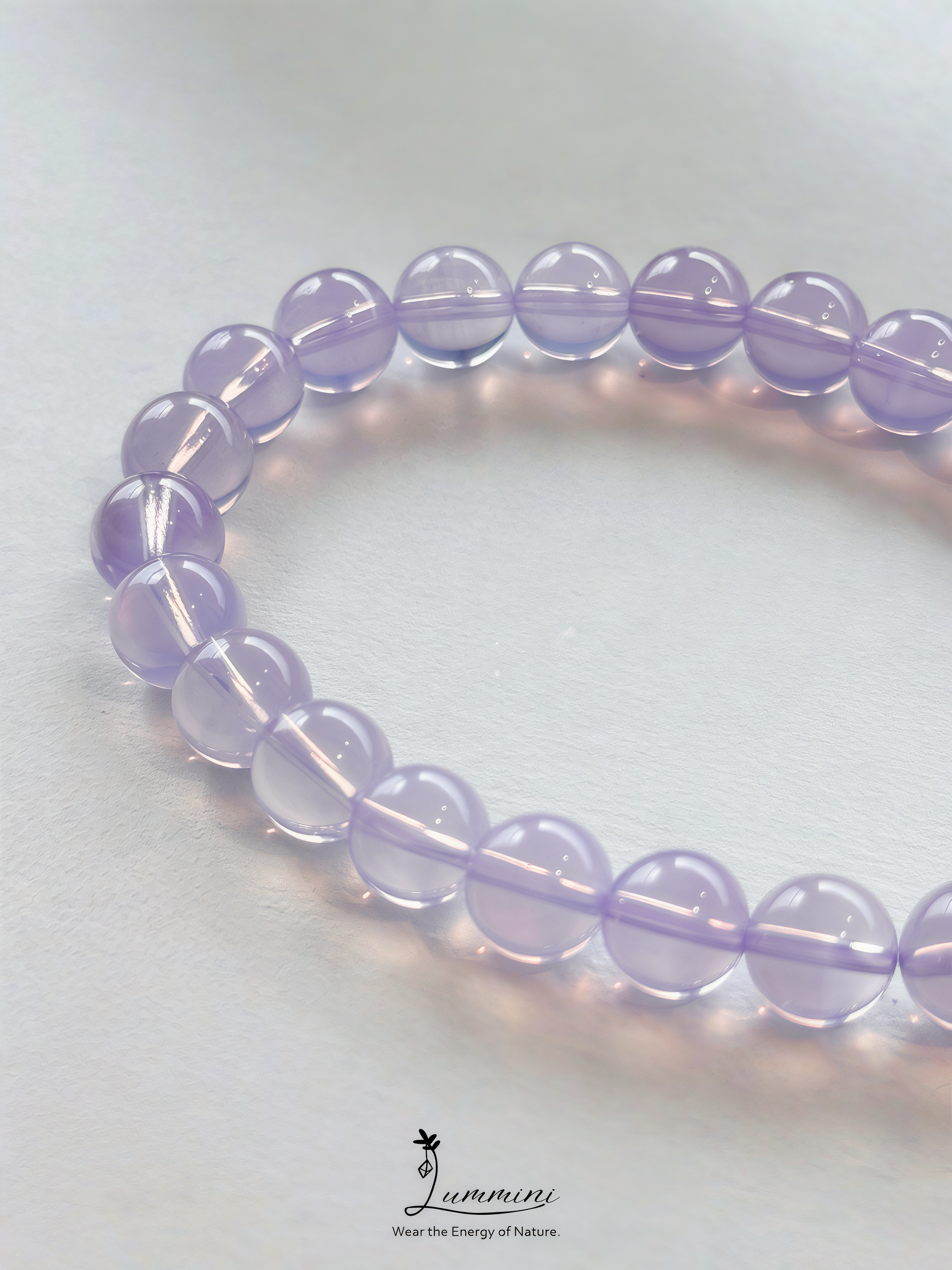 Lavender Quartz Bracelet · Soft Calm & Healing Energy · 7.5mm