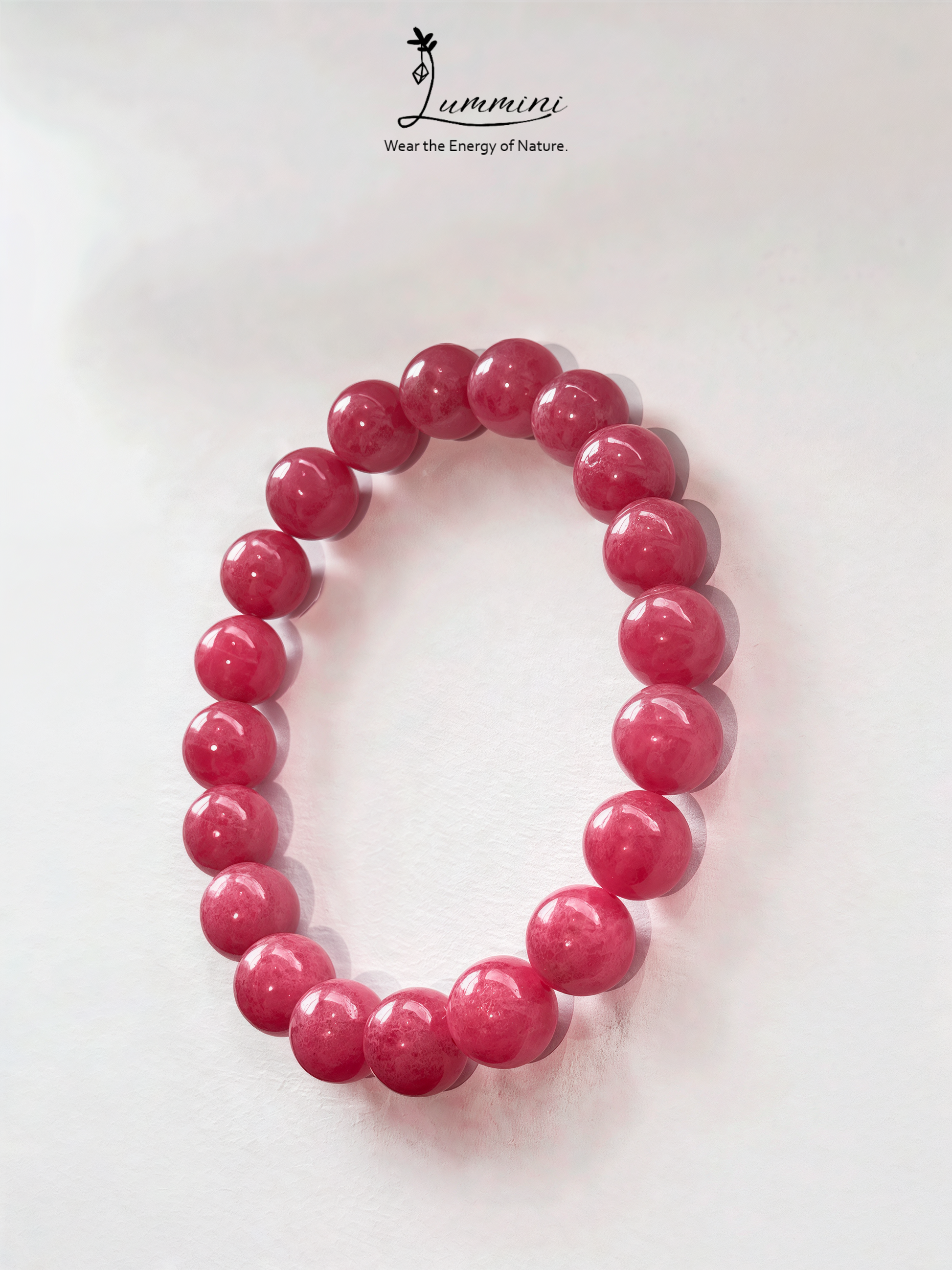 Rhodonite Bracelet · Love & Emotional Healing · 10mm