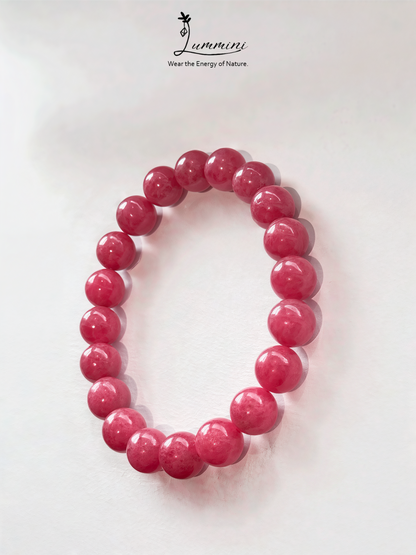Rhodonite Bracelet · Love & Emotional Healing · 10mm