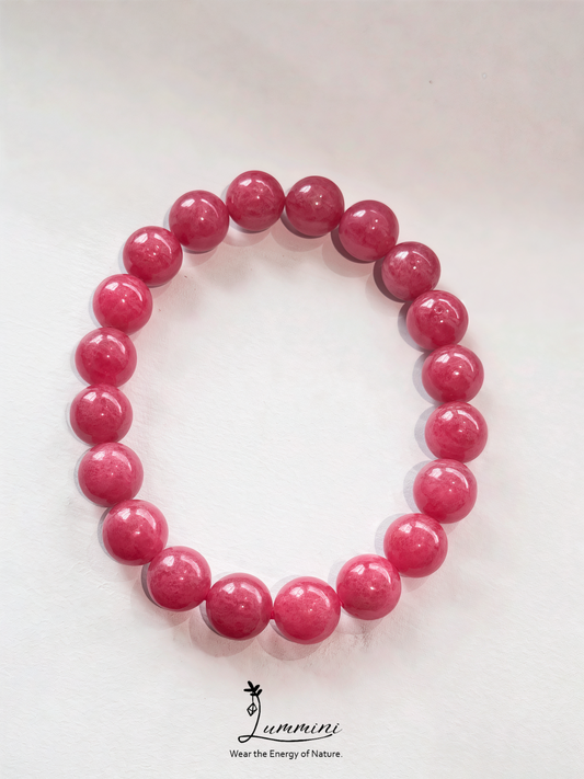 Rhodonite Bracelet · Love & Emotional Healing · 10mm