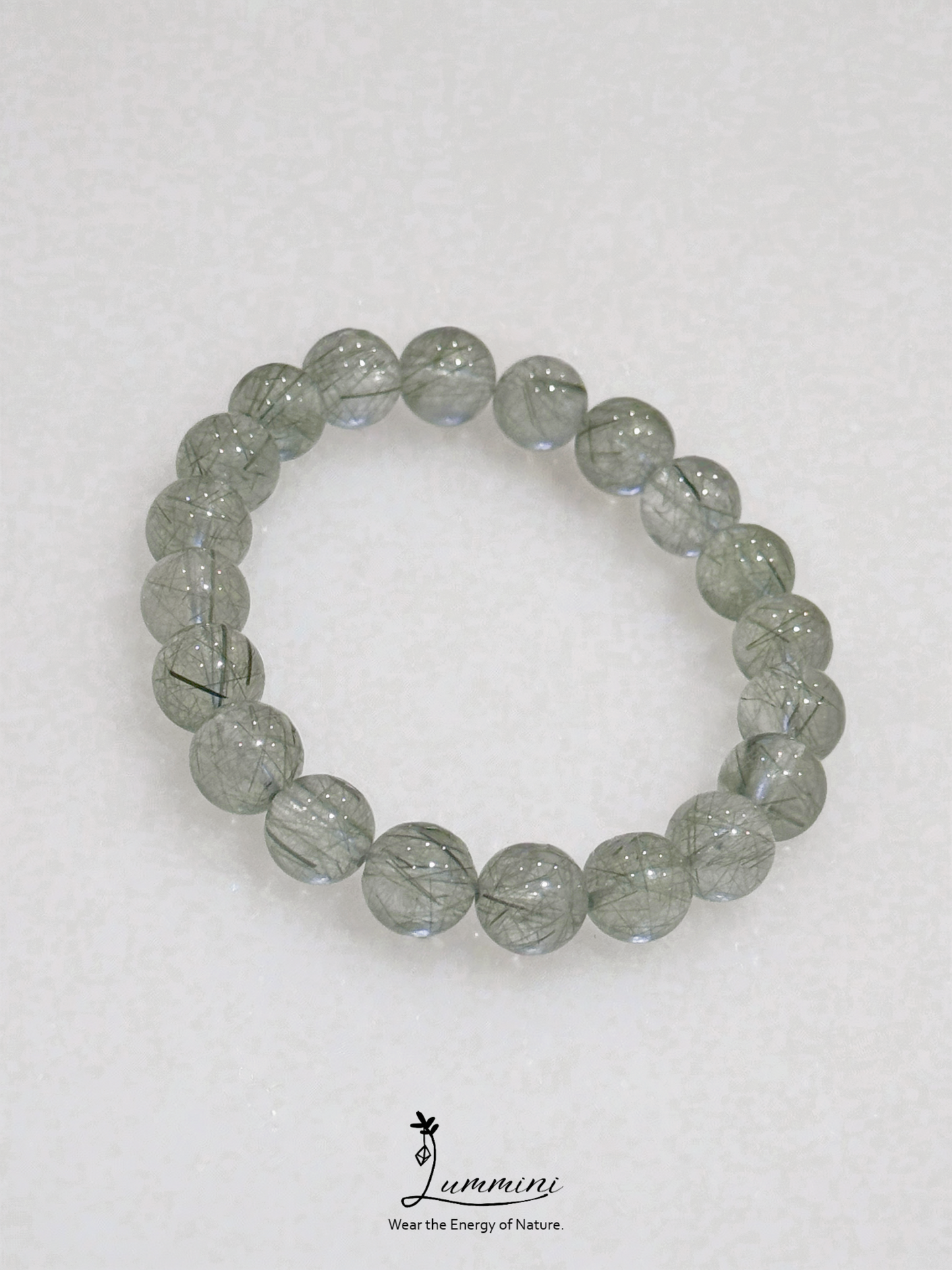 Green Rutilated Quartz Bracelet · Growth & Abundance · 9-10mm