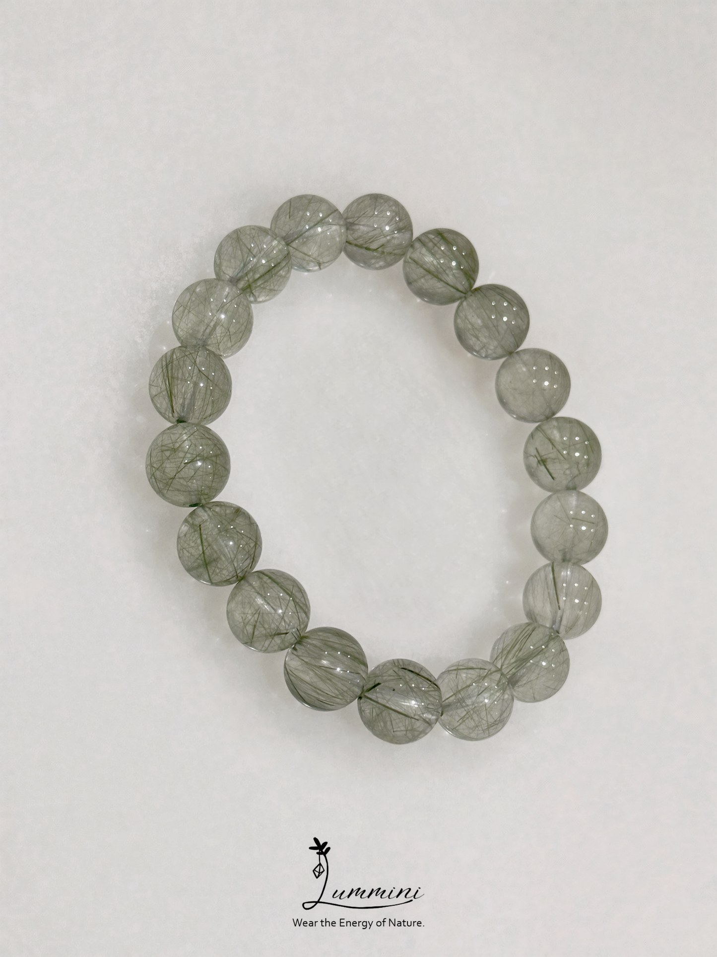 Green Rutilated Quartz Bracelet · Growth & Abundance · 9-10mm