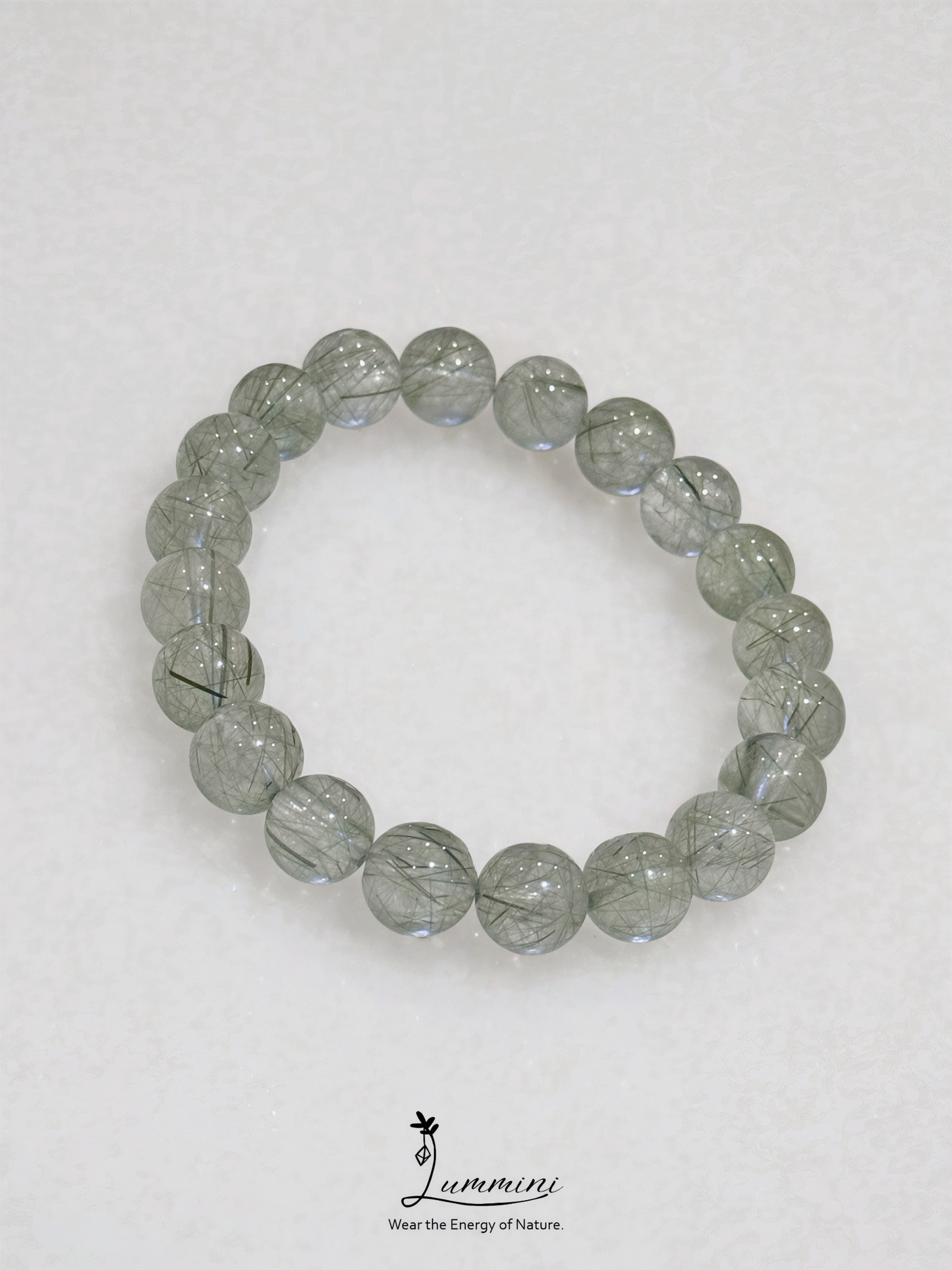 Green Rutilated Quartz Bracelet · Growth & Abundance · 9-10mm